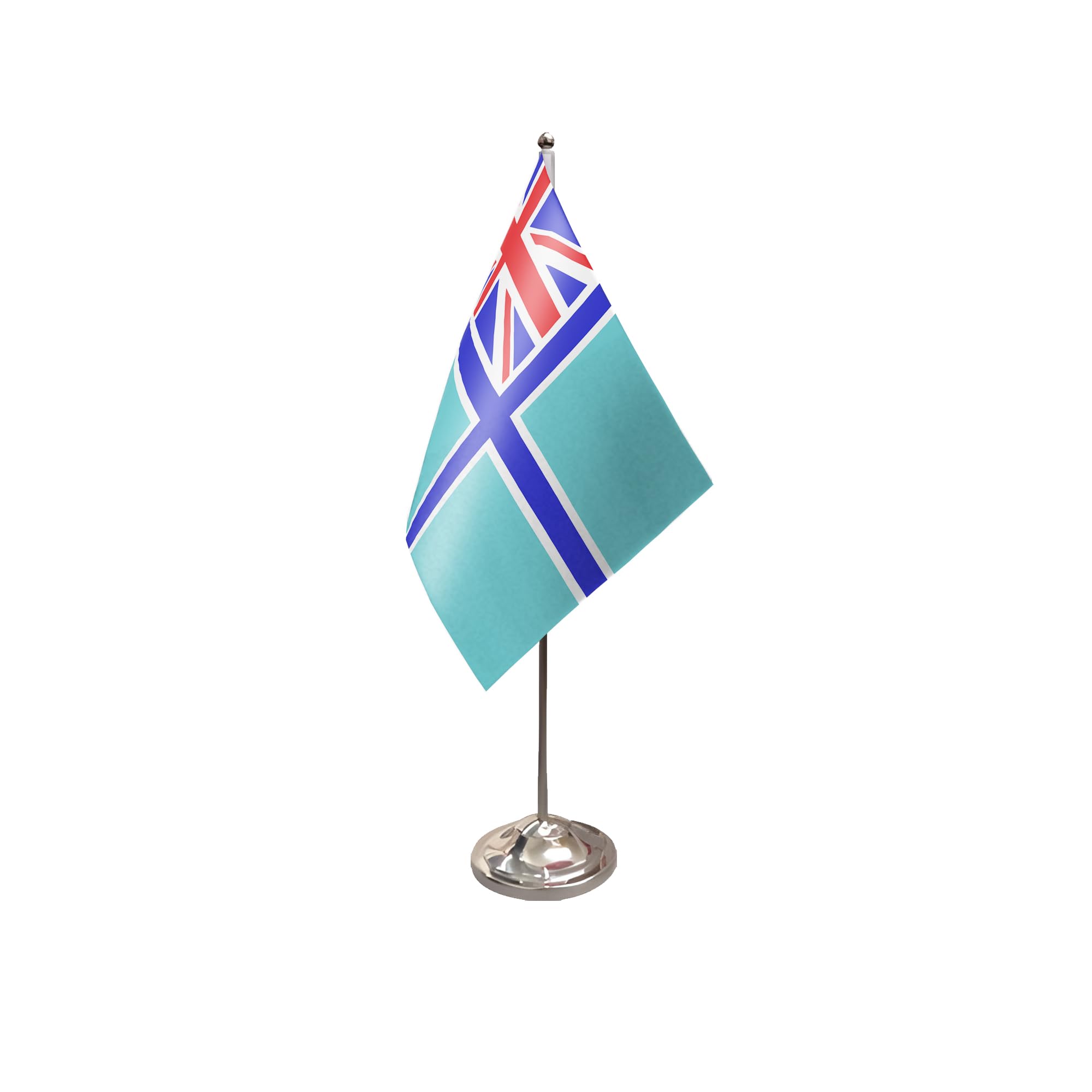 Flagtex Civil Air Ensign Satin Table Flag With Chrome Pole & Base
