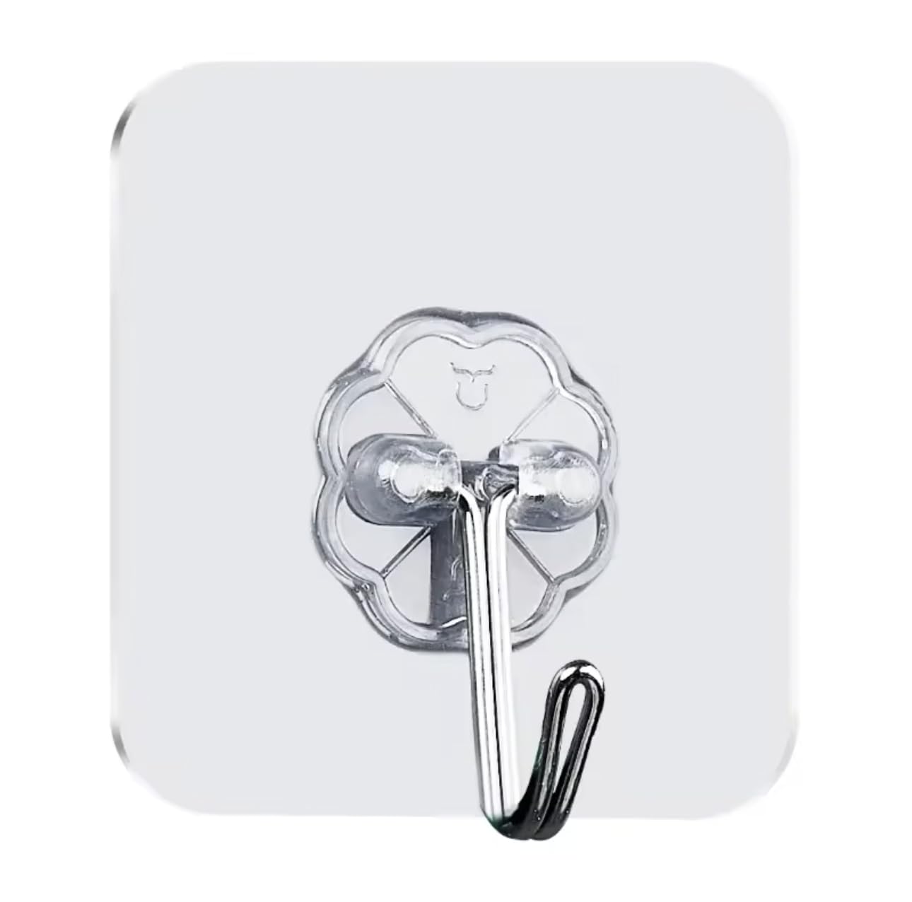 12 Pack Wall Hooks Heavy Duty Self Adhesive Hooks - 33lb Max, Transparent, Waterproof, Sticky Wall Hooks for Keys, Bathroom, Shower, Outdoor, Kitchen, Door, Home Improvement, Utility