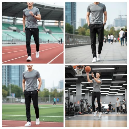 Image of Track Pants for Mens || Joggers for Mens || Men's Sports Regular Fit Polyester Track Pant with Two Side Zipper Pockets (TP20 Single Pack of 1)