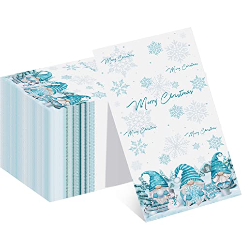 100 Pcs Christmas Gnome Paper Napkins, Disposable Merry Christmas Gnome Snowflake Paper Guest Napkins Xmas Gnome Decorative Paper Guest Hand Towels For Winter Holiday Christmas Dinner Party Supplies #TOP23