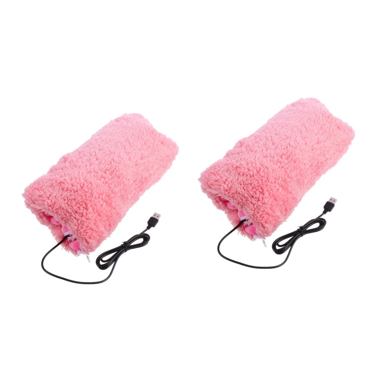 Mipcase Scaldamani Usb Guanti Riscaldati Scaldapiedi Scaldamani Caldo Da Borsa Riscaldata Da Escursionismo Guanti Caldi Mano Usb Rosa Flanella