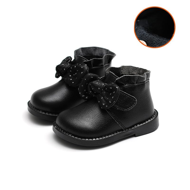 Toddler Snow Boots Mid Calf Snow Boots Unisex Child Warm Bootie Winter Boot Anti-Slip Cold Weather Shoes Girls Boys4