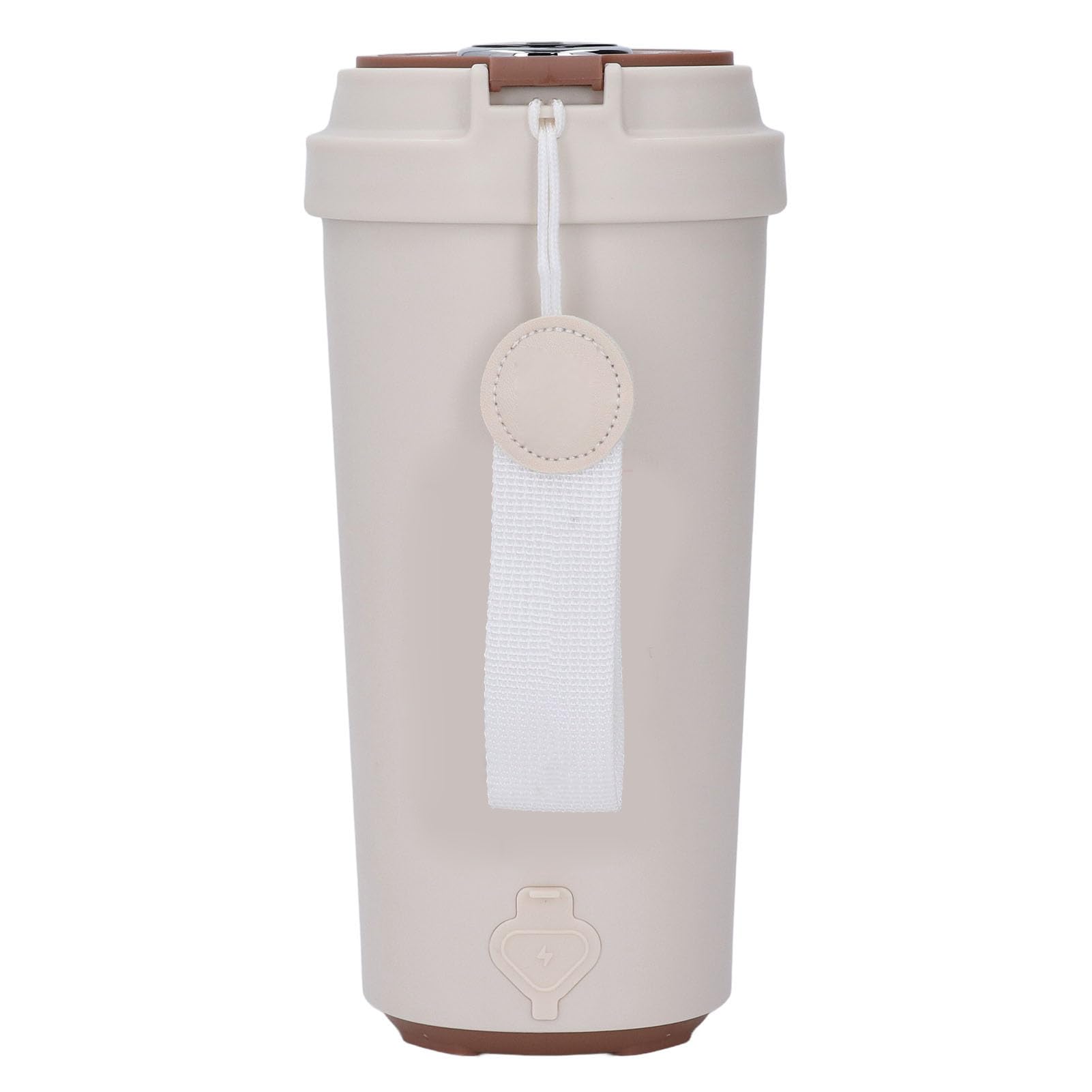 Hervidor Eléctrico Portátil de 500 Ml, de Acero Inoxidable, Recargable, 300 W, Hervidor de Viaje de Ebullición Rápida con Batería de 5000 MAh para té, café, Leche, Camping Al Aire Libre,