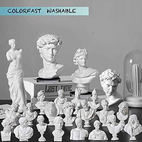 Lagom House Greek Bust Statue And Sculptures Set Of 10 Pcs Greek Bust Statue Decor Roman Resin Mini Greek Mythology Figurine Greek God Statue Bust Small For Decor/Gifts/Drawing thumb #1