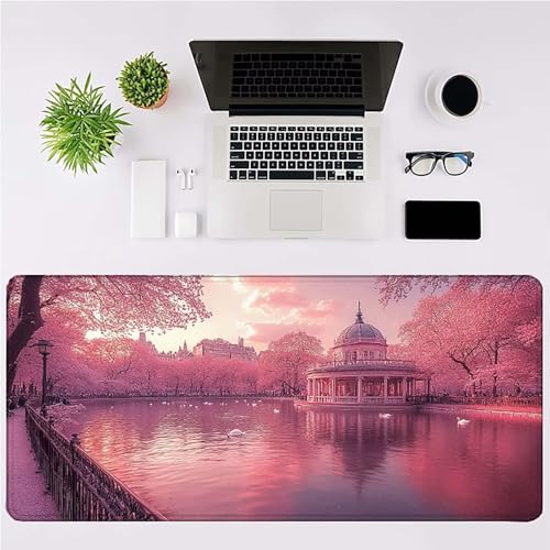 Sous main bureau rose 80x40 cm pour décorer votre espace PC de travail