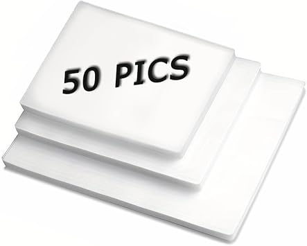 Thermal Laminating Pouches, 50 Pack Laminating Sheets for A4 A5 A6 | 160 Micron 2 x 80 Micron, Round-Corner Design, Various Size Lamination Sheet for use at School or in the Office