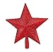 Produktbild Da.Wa 1 Stück Baumspitze Spitze Stern Weihnachtsbaum Stern-Baumschmuck,Rote,(20cm)