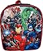 Ruz Avengers Toddle Boy 12 Inch Mini Backpack (Black-Red)
