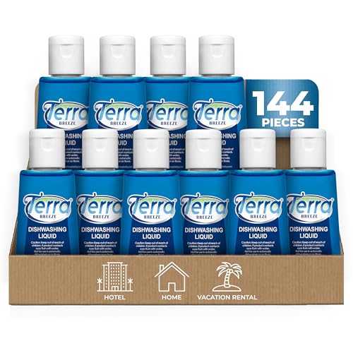 Terra Breeze Tiny Dish Soap Detergent, 1.7 oz (Case of 144)