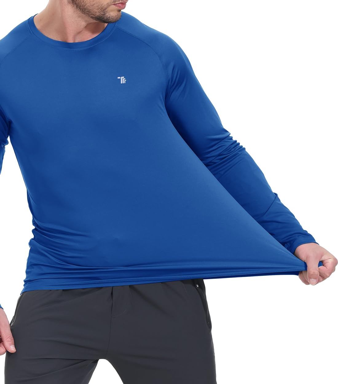 YSENTO Rashguard UPF 50+ koszulka z ochroną przed promieniowaniem UV, szybkoschnąca, lekka ochrona przed słońcem, długi rękaw, funkcyjna koszulka do pływania