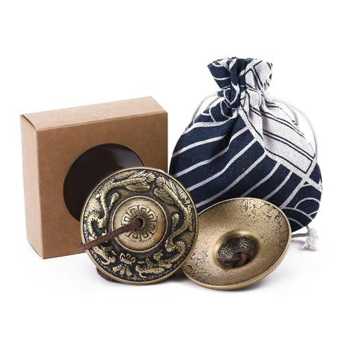 Homelavie Tibetan Tingsha Cymbals Meditation Chime Bells (2 Dragons)
