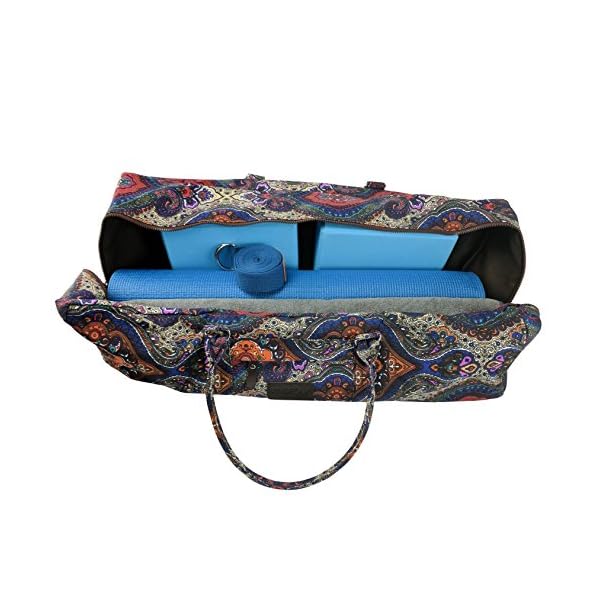 Kindfolk-Yoga-Mat-XL-Duffel-Bag-Extra-Large-Patterned-Canvas-with-Pocket-and-Zipper Kindfolk Yoga Mat XL Duffel Bag Extra Large Patterned Canvas with Pocket and Zipper
