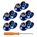 eXtremeRate 10 Analogici Levette Analogiche Joystick Thumbstick Pezzi di Ricambio per Xbox One Standard S X Elite Controller(Blu Cromo)