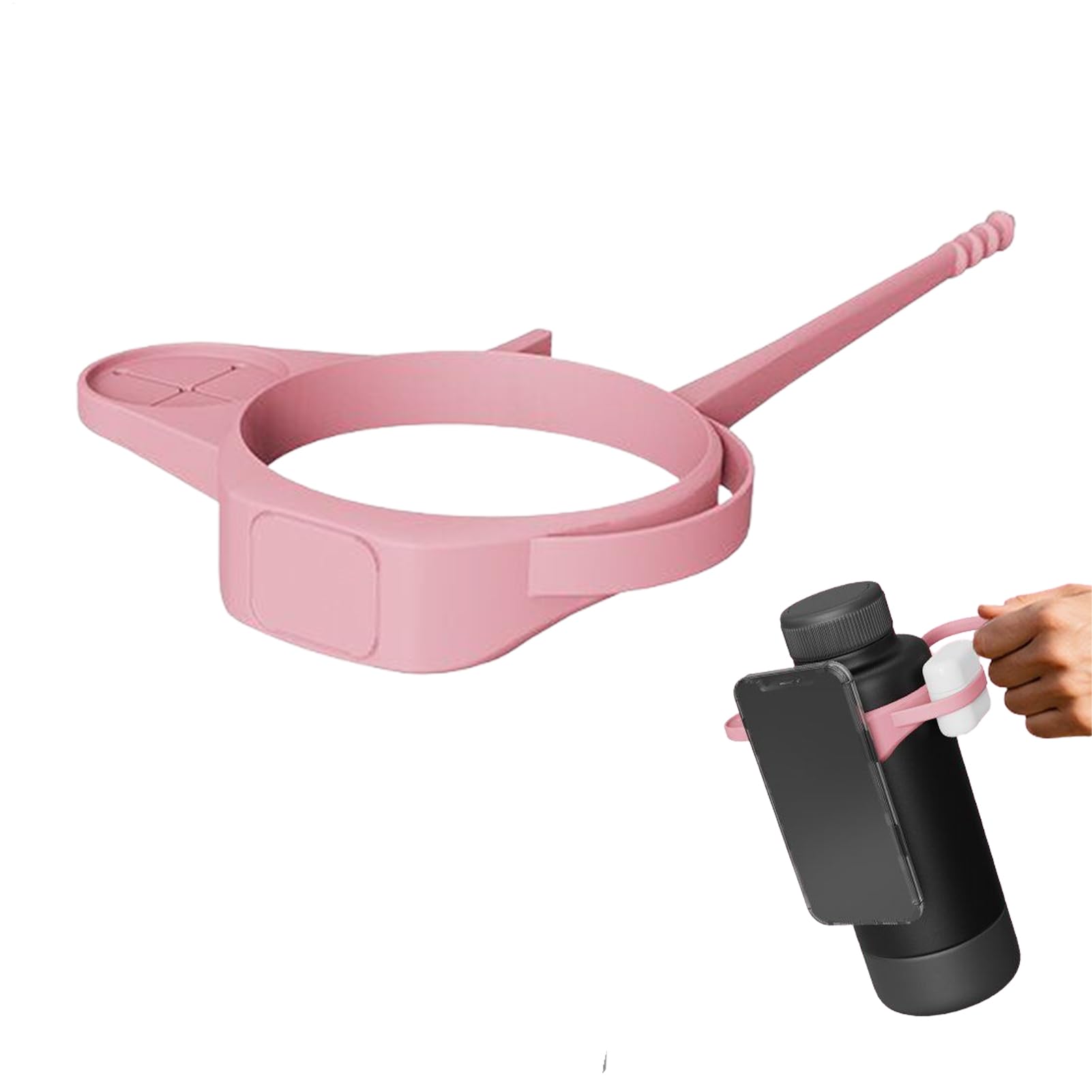 Borraccia con Portacellulare Supporto Magnetico in Silicone per Bicchieri