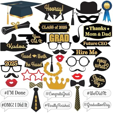 KatchOn Graduation Photo Booth Props Pack Cover