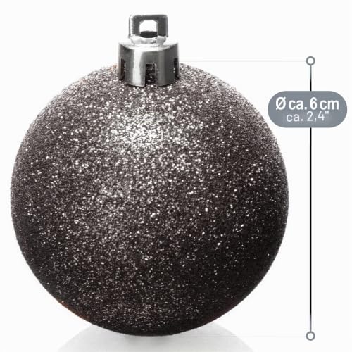 com-four® 40x Weihnachtskugeln, Christbaumkugeln bruchsicher – Ansicht 6