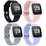 Recoppa Compatible with Fitbit Versa Bands for Women Men Large Small, Adjustable Replacement Wristbands for Fitbit Versa/Versa 2/Versa Lite Edition/Versa Special Edition