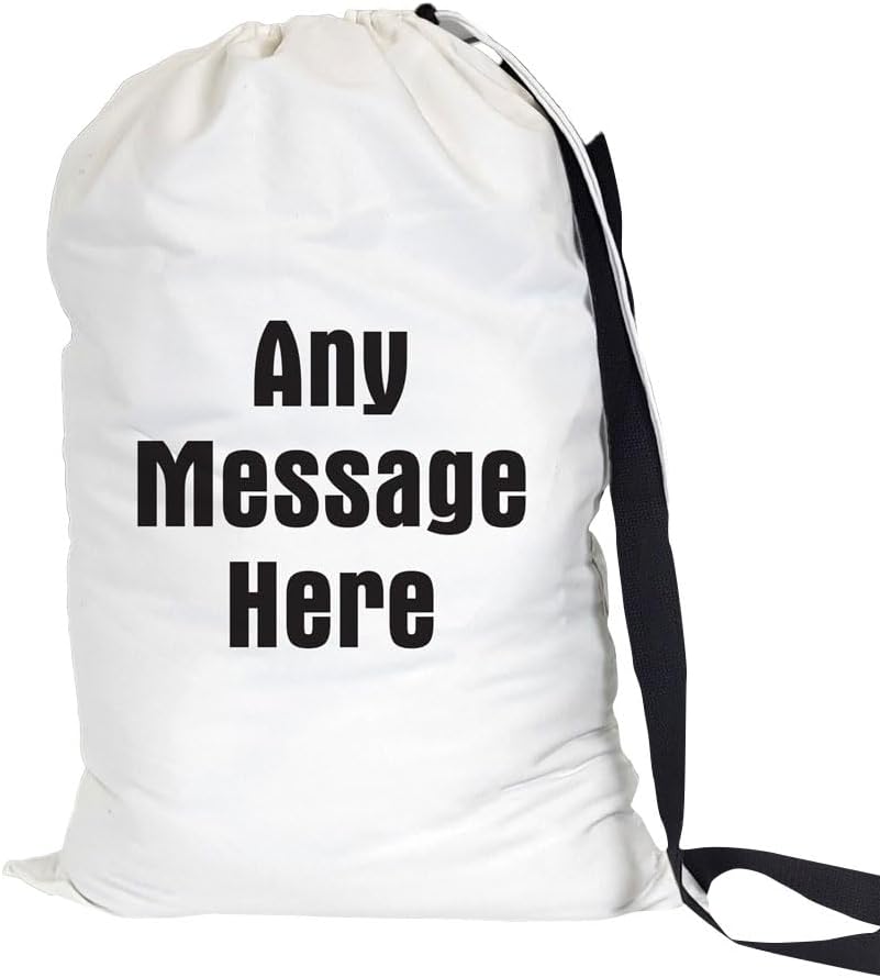 Personalized Any Message Large Laundry Bag