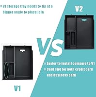 Vista 3 de BestEvMod para Rivian R1T y Rivian R1S Accesorios Bandeja Organizadora de Consola Central, Reposabrazos Caja de Almacenamiento Material ABS