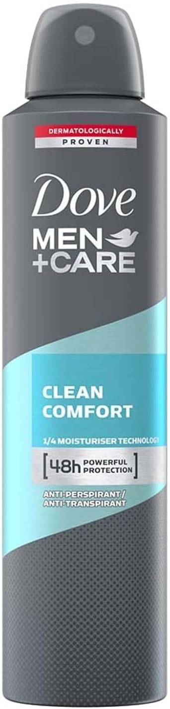 Men+Care Antiperspirant Aerosol Clean Comfort (6 x 250ml)