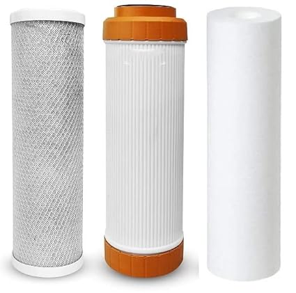 Seazone CTO GAC PP Spun Carbon Filter of 10 inch Set Replacement Filters for Under Sink and Commercial RO Water Purifier