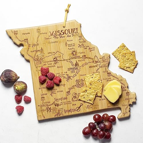 Tabla de cortar forma Estado Missouri de Bambú miniatura 2