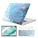 Produktbild iCas 4 in 1 Laptophülle für Apple MacBook Pro 13 Zoll 2020 Modell A2289 / A2251, Apple Laptop Zubehör mit Shell Case & Tastatur Cover & Displayschutzfolie für 13 Zoll MacBook Pro, Marble 1