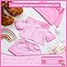 Civaner Stripe Bear Clothes Stuffed Animal Clothes 12 -16 Inch Build a Lovely Stuffed Animal Costumes and Accessories Fit, Bear is Not Included(Pink)