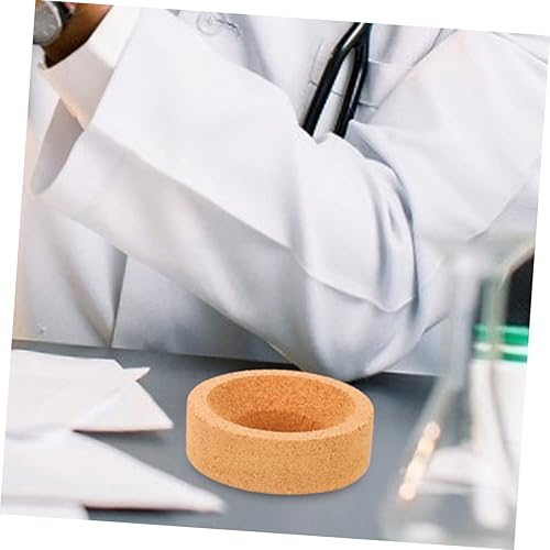 Vista 38 de Baluue 2 unids Round Bottom Flask Holder Cork Pad Stand Lab Flask Support Cork Pads Como se muestra en la imagen