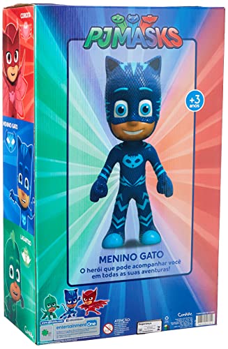 Boneco Vinil PJ Masks Menino Gato, Candide, Azul