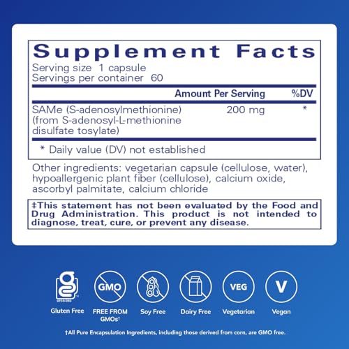 Pure Encapsulations SAMe S-Adenosylmethionine