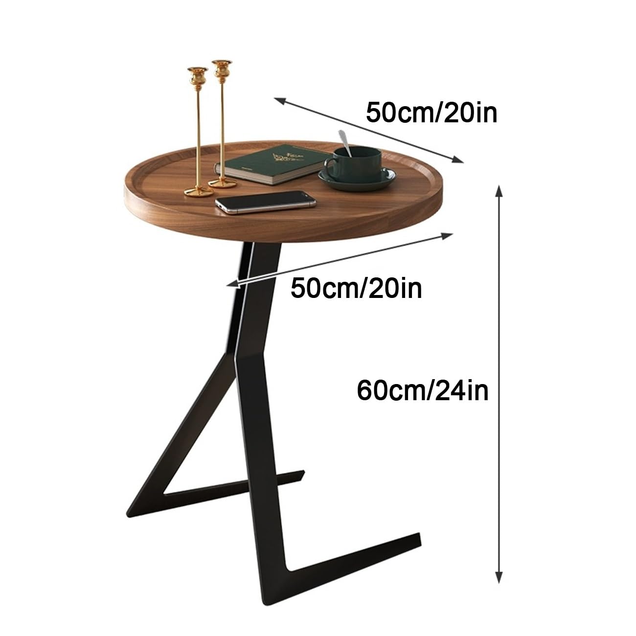 Juego de mesa de centro redonda de 3 piezas mesa de salón industrial de 80 cm con 2 mesas auxiliares fácil de montar con patas de metal para Juego de mesa de centro redonda de 3 piezas mesa de salón industrial de 80 cm con 2 mesas auxiliares fácil de montar con patas de metal para