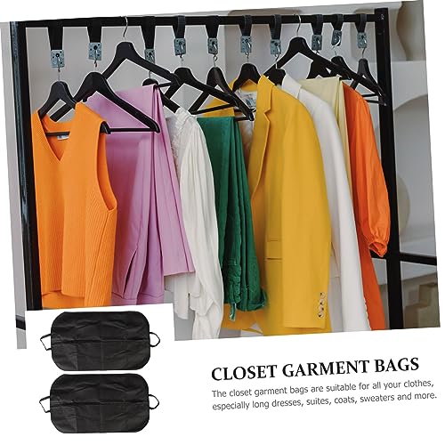 Vaguelly 2pcs Clothing Organizer Bag Suit Cover Hanging Garment Bag Closet Storage Protector Easy Clean Travel Laundry3