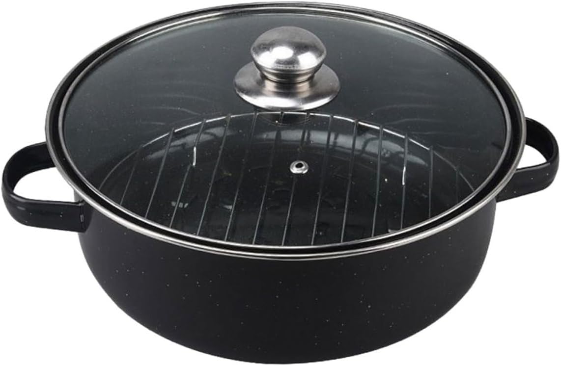Milisten Roasting Pan Rack Oven Roasting Pan Lid for Sweet Potatoes Potatoes Cooking Pot Cooker Household Cooking Pot