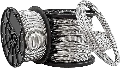 Image of Stainless Steel 304 6x19 Wire Rope Cable, 2 to 8 mm (2mm 100 miter)