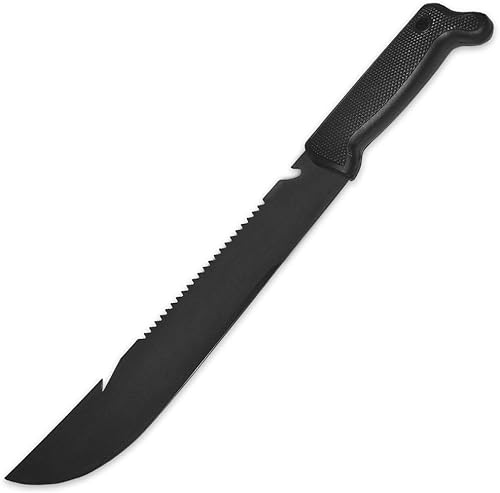 5ive Star Gear 12" Machete de supervivencia con mango negro, color negro