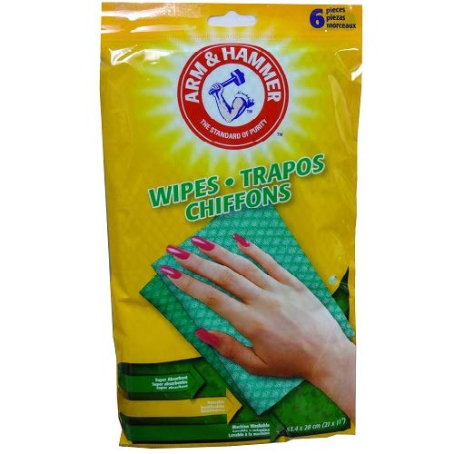 Arm & Hammer Reusable Wipes 6/PkgGreen Household