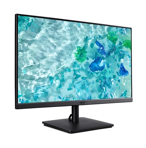 Image of Acer 27 inch FHD IPS Monitor with 4ms Response Time | Anti Glare, VESA Mount (100mm), VGA, HDMI, Black Color 2 Pack with DKZ Hub & ErgoFlexy Dual Monitor Mount