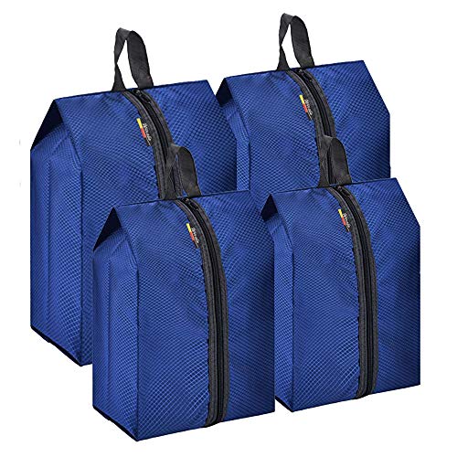 WIRABO Bolsas de Zapatos 4 Piezas Multifunción a Prueba de Polvo para Viajes Zapatos Almacenamiento y Organización con Cierre de Cremallera