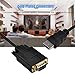VAlinks HDMI to VGA Cable 6ft/1.8m, Built-in Chip 1080P to Adapter (Male to Male) Video Converter Support Convert Signal from Input Laptop PC HDTV to VGA Output Monitors Projector