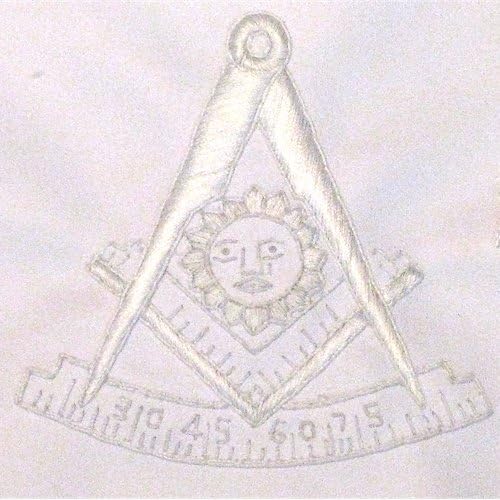 Miniatura 2 de Maestro pasado con flecos con delantal masónico Sun - Blanco