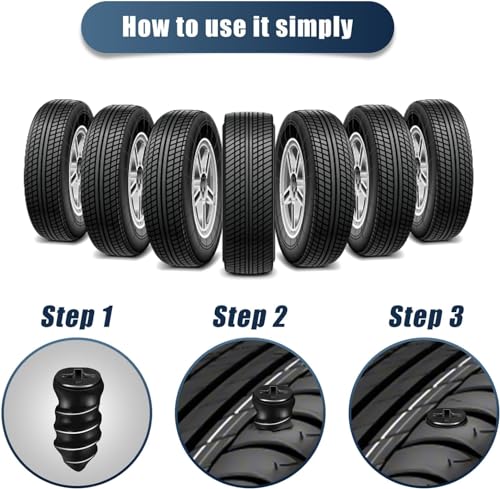 Image of COOFANDY 20 Pcs Tyre Repair Kit Rubber Nails, Car Puncture Repair Kit with Tubeless Tyre Repair Kit, Universal Tire Repair Fast Repair Nail for Auto Car Motorcycle