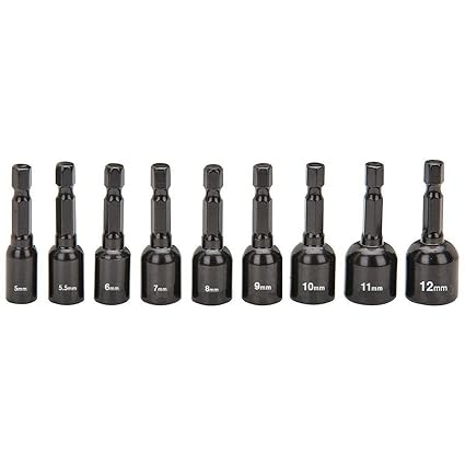 9 PC Nut Driver Set Tool set Torque wrench Tool chest Wrench set Socket set Tool organizer Mechanic tool set Ratcheting wrench set Impact socket set Hand tools Wrench organizer Screwdriver set
