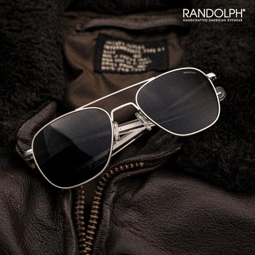 Image of Randolph Eyewear Classic Aviator Sunglasses for Men and Women - Aviator Glasses Non-Polarized and UV Protection Sunglasses