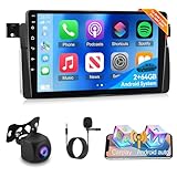 [2G+64G] Car Radio for BMW E46 1999-2005 BMW 3 Series, Android Touch Screen Car Play E46 Stereo, Carplay/Android Auto/EQ Audio/SWC/Bluetooth