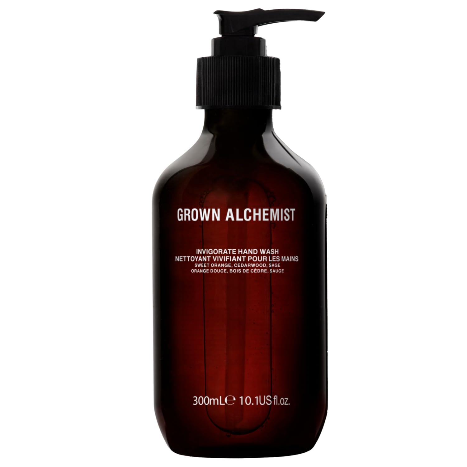 Grown AlchemistInvigorate Hand Wash. Sweet Orange, Cedarwood, Sage. Soothe, Soap to Gently Cleanse & Nourish Skin, (300mL).