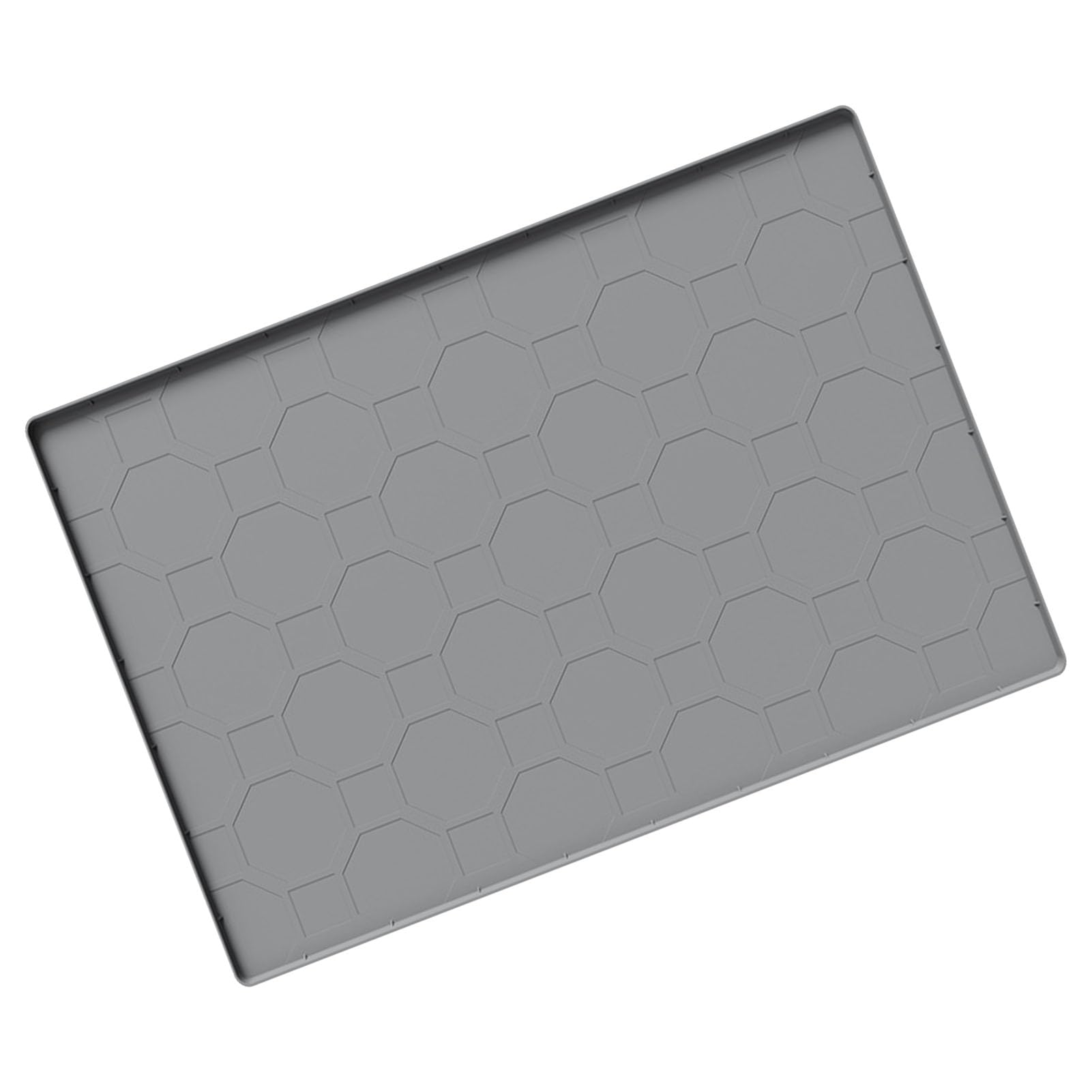 Generic Mata Pod kuwetę dla Kota, 38x26 Cali, Duży Rozmiar Silikonowa Mata do łapania Kuwety, Wodoodporna do Kuwety dla Kota z Podwyższonymi Krawędziami Użytku w Domu i Karmienia (38 cali * 26)