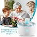 Imagen de WIYETY Humidificador Paraguas: Humidificador Rotativo 300ml Con Control Remoto Difusor de Aromaterapia LED 7 Colores Gota Para Dormitorio Y Sala