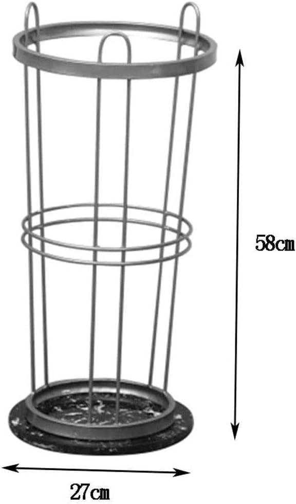 Home Umbrella Stand Rack, Iron Storage Bucket, Suitable for Home Office Commercial Door Stick Umbrella Rack(D)