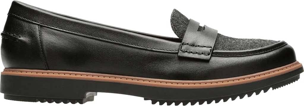 Clarks - Womens Raisie Eletta Shoe, Size: 12 C/D US, Color: Black Tweed Combination